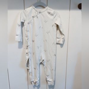Pehr Stork Stretch Organic Cotton kimono Romper gender neutral baby size 12-18M